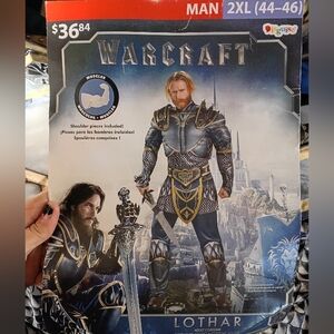 Disguise Warcraft Lothar Costume in Blue and Silver